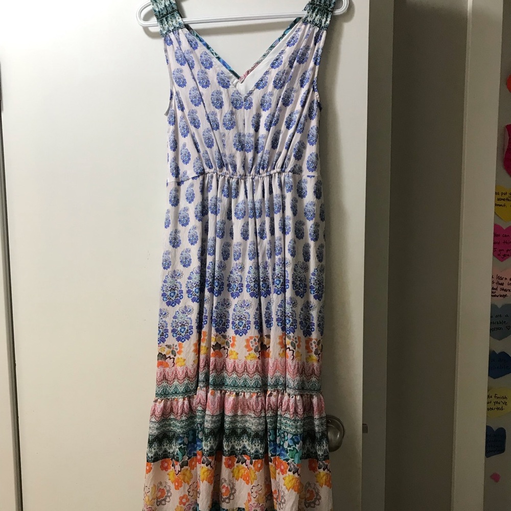 Anthropologie Gathered Maxi dress
